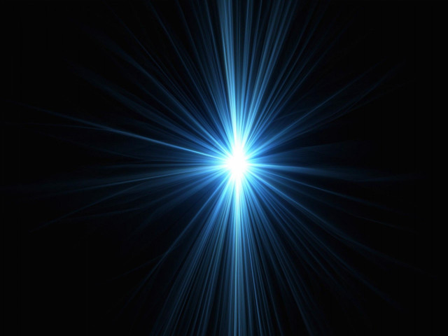 Bright blue star burst black free wallpaper - medium preview image