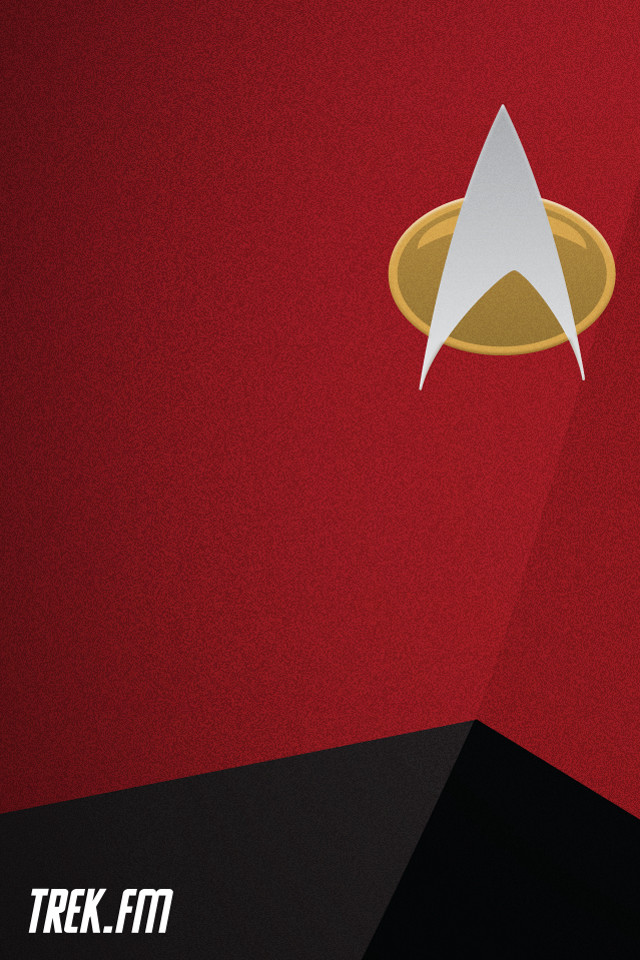 Star trek emblem red background free wallpaper - medium preview image