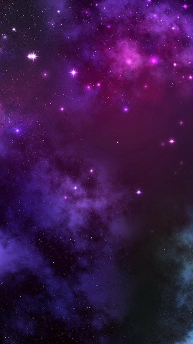 Purple blue space stars clouds free wallpaper - medium preview image