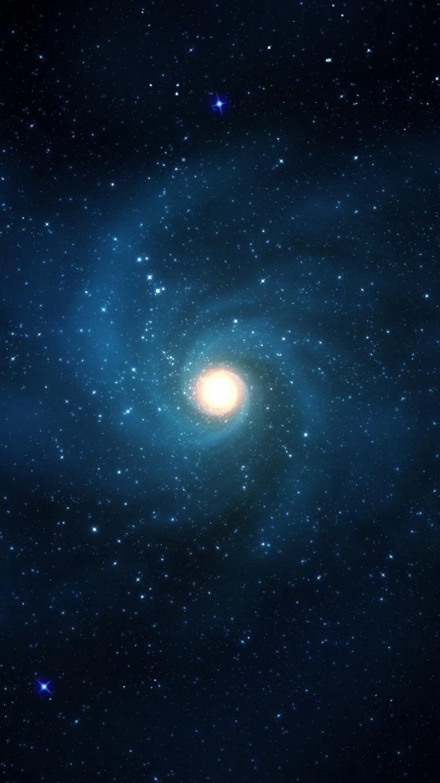 Bright blue disk dark sky free wallpaper - medium preview image