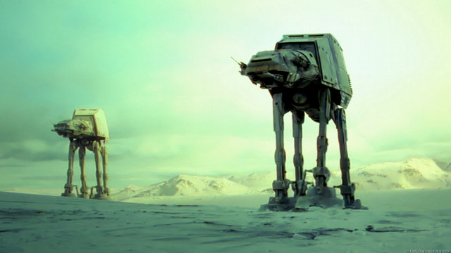 Metal structures snow mountains cloudy free wallpaper - medium preview image