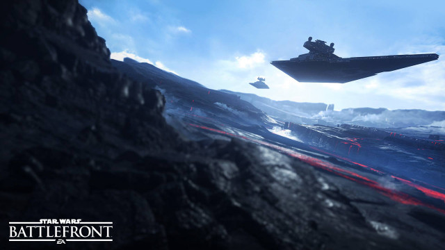 Star wars battle fighter mountain free wallpaper - medium preview image