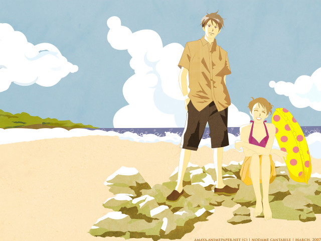 Man woman beach ocean surfboard free wallpaper - medium preview image