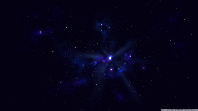 Star cluster blue background black free wallpaper - medium preview image