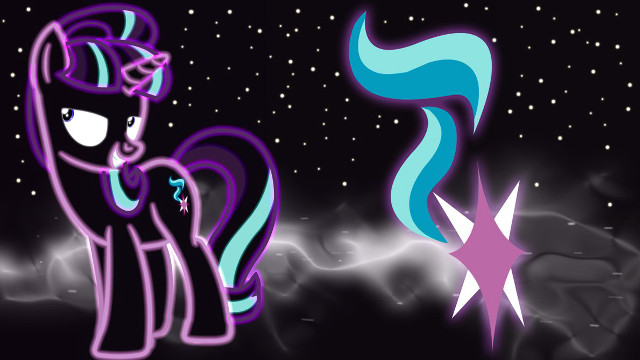 Cartoon pony star background purple free wallpaper - medium preview image