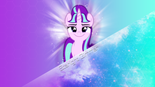 Pink pony purple mane starry free wallpaper - medium preview image