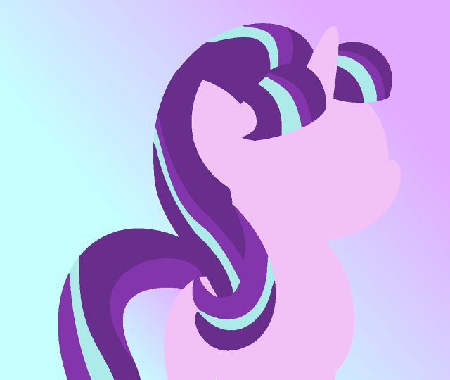 Purple pony long mane blue free wallpaper - medium preview image