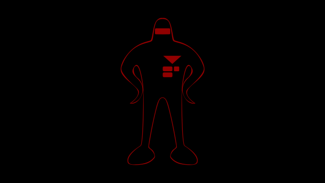 Red silhouette man red triangle free wallpaper - medium preview image