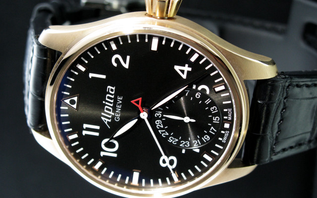 Black watch gold hands zenith free wallpaper - medium preview image