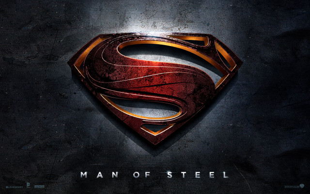 Superman logo man of steel #2 free wallpaper - medium preview image