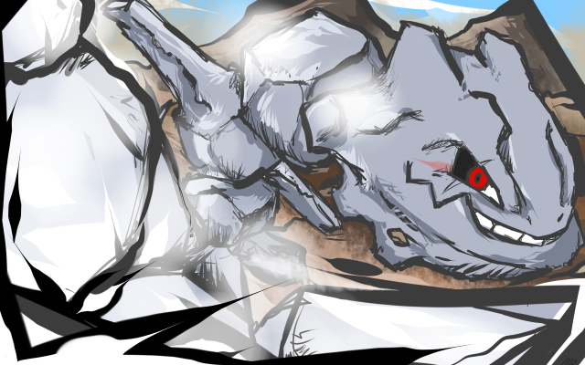 White dragon red eyes sky free wallpaper - medium preview image