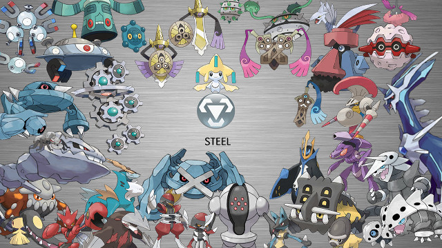 Pokemon circle different types characters free wallpaper - medium preview image