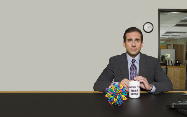 Man sitting desk coffee mug free wallpaper - medium preview image