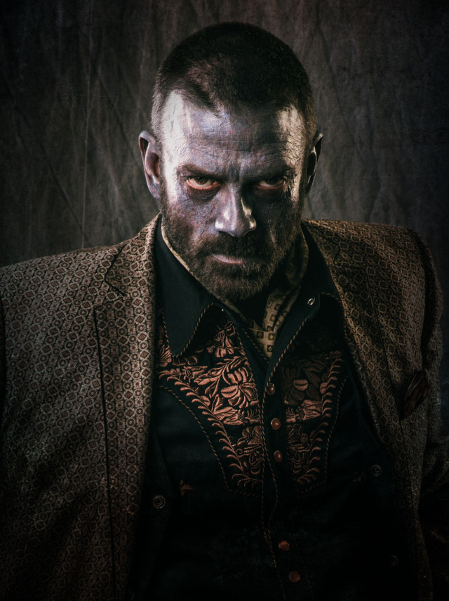 Creepy man serious coat looking free wallpaper - medium preview image
