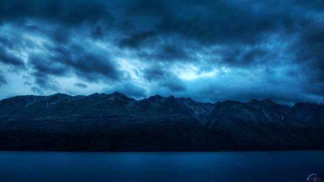 Mountain range water cloudy sky #2 free wallpaper - medium preview image