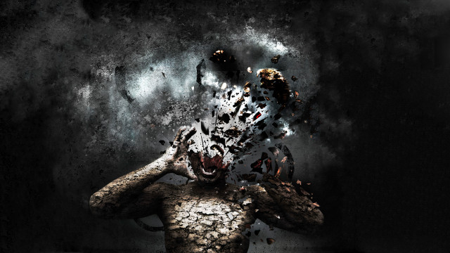 Man hands head face expression free wallpaper - medium preview image