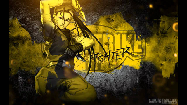 Woman sword yellow background black free wallpaper - medium preview image