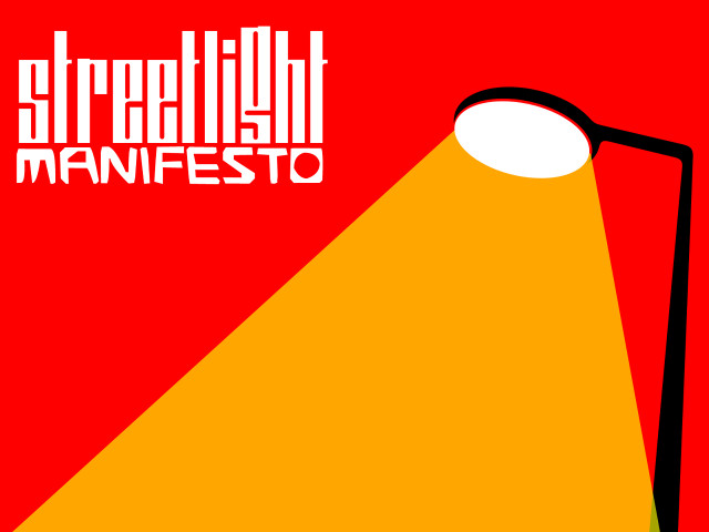 Street light red yellow poster free wallpaper - medium preview image