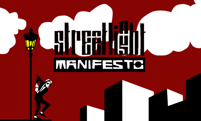 Man standing street light red free wallpaper - medium preview image