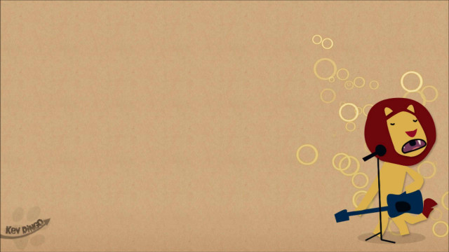 Cartoon character microphone bubbles background free wallpaper - medium preview image
