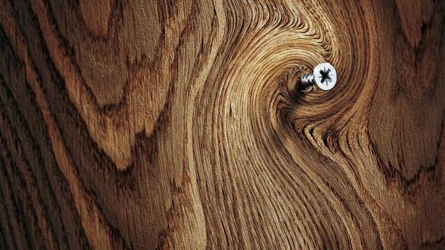 Wooden surface screw center hole free wallpaper - medium preview image