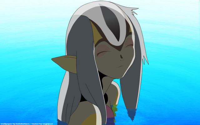 Cartoon character strange look face free wallpaper - medium preview image