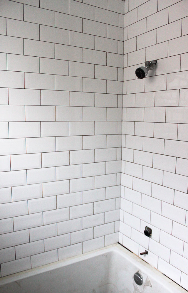 White tiled bathroom mosaic shower free wallpaper - medium preview image