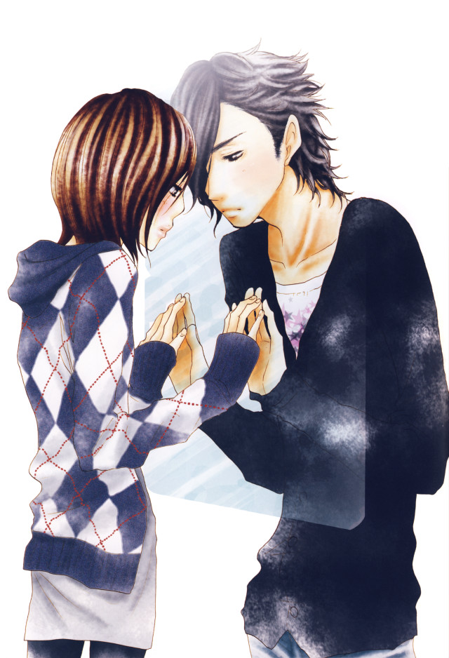 Couple touching hands mirror reflection free wallpaper - medium preview image