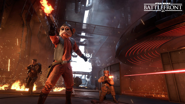 Sci fi group battle fire free wallpaper - medium preview image