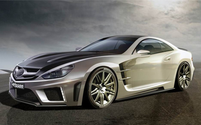 Silver sports car black hood free wallpaper for desktop - medium preview image