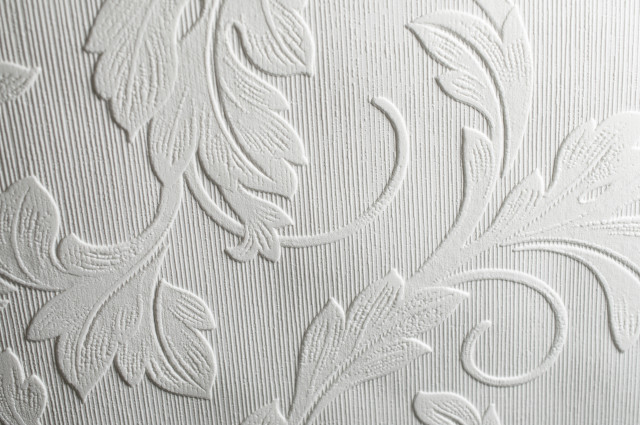 White wall flower pattern black free wallpaper - medium preview image