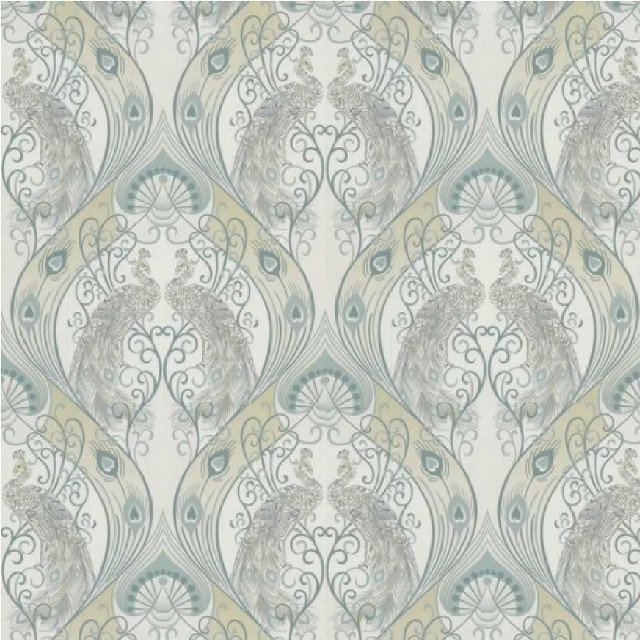 Peacock wallpaper green blue design free wallpaper - medium preview image