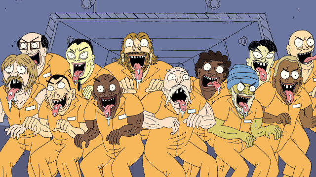 Cartoon characters mouths open eyes free wallpaper - medium preview image