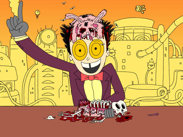 Cartoon character weird face stuff free wallpaper - medium preview image