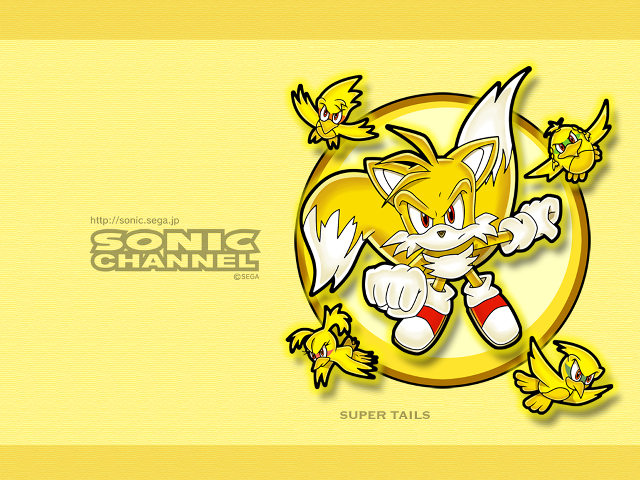 Yellow background cartoon character side free wallpaper - medium preview image