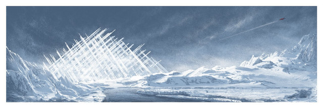 Mountain kite stream cubism concept free wallpaper - medium preview image
