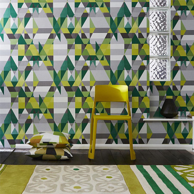 Geometric abstract cubist patterns argyle free wallpaper - medium preview image