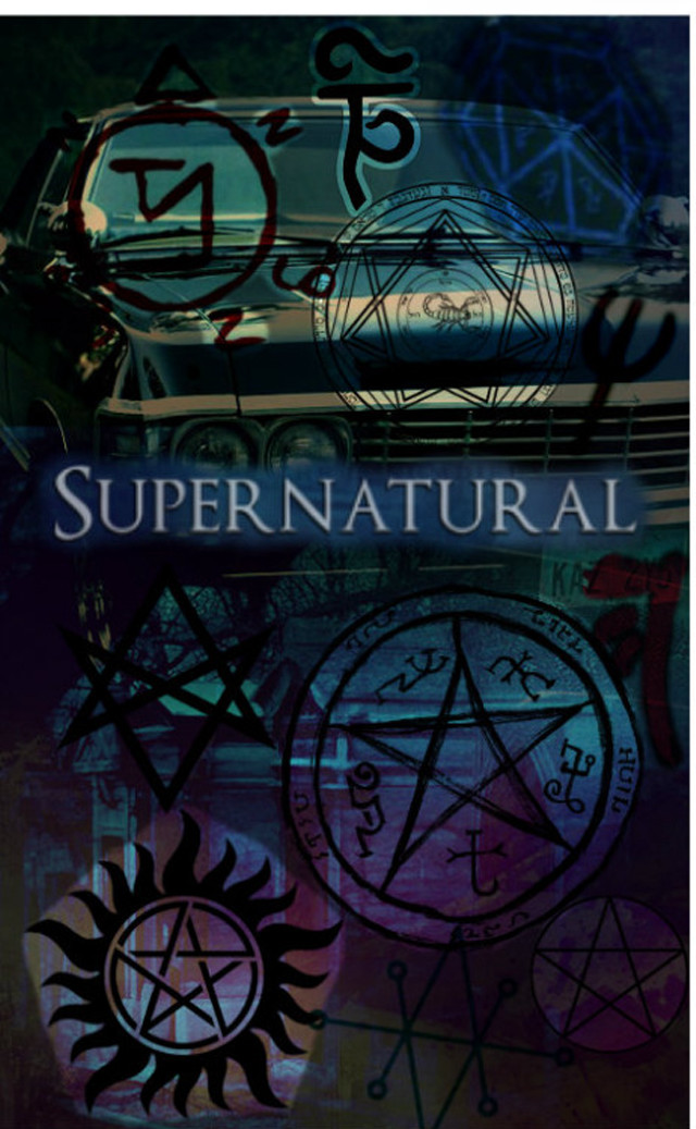 Supernatural car pentagramus hood gothic free wallpaper - medium preview image