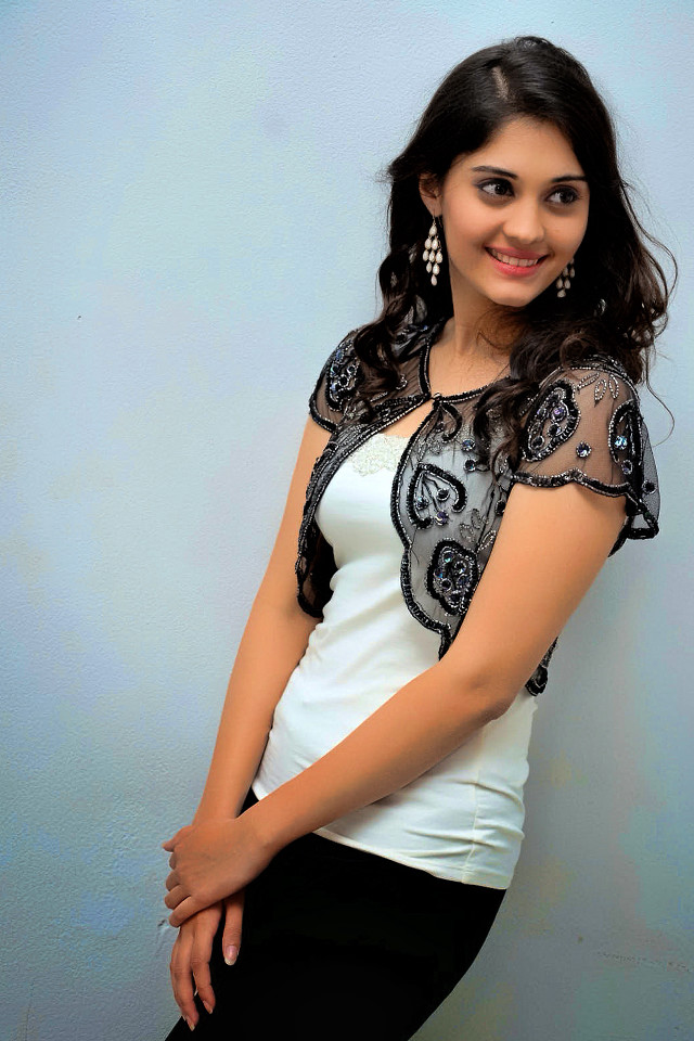 Woman white top black pants free wallpaper - medium preview image