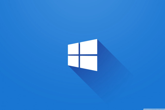 Blue background white window icon #5 free wallpaper for desktop - medium preview image