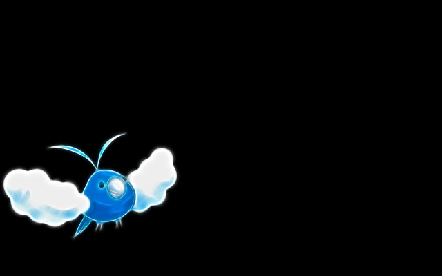Blue bird night flying cloud free wallpaper - medium preview image