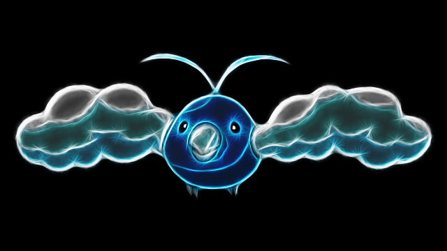 Blue bird two wings halo free wallpaper - medium preview image