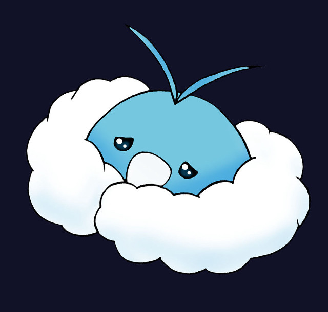 Blue bird sleeping cloud eyes free wallpaper - medium preview image