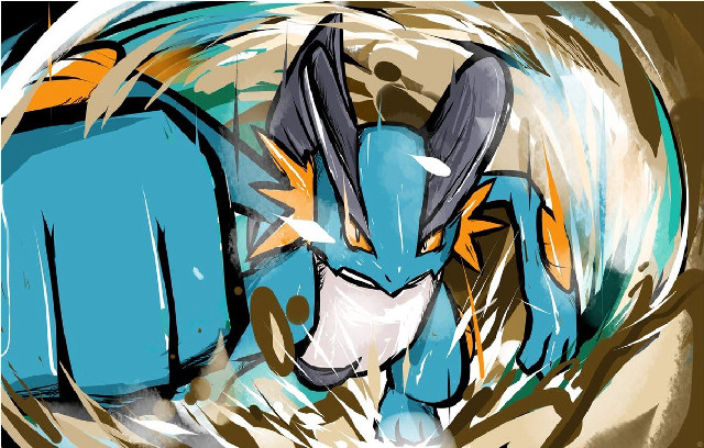 Blue orange pokemon character white free wallpaper - medium preview image