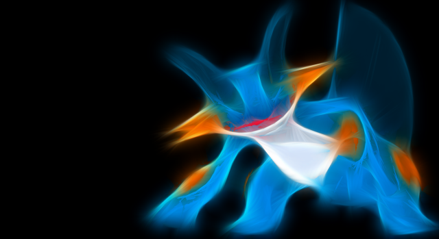 Colorful bird raytraced c4d glowing free wallpaper - medium preview image