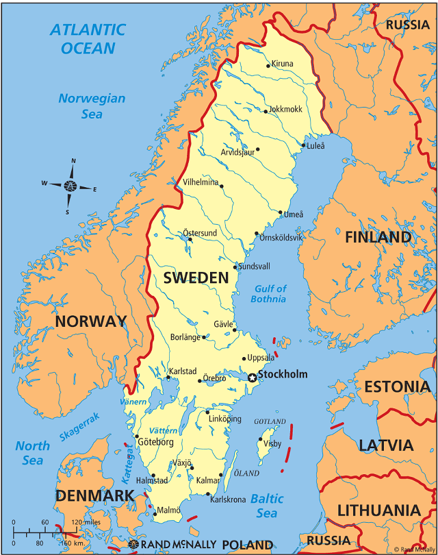 Norway map capital cities rivers free wallpaper - medium preview image