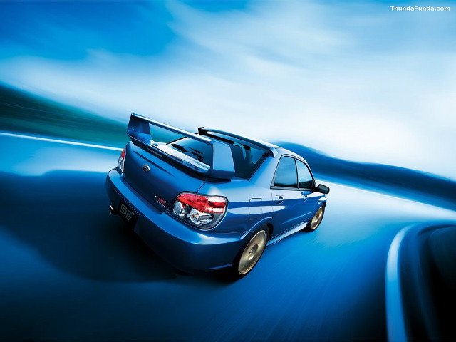 Blue car road clouds mountain free wallpaper - medium preview image