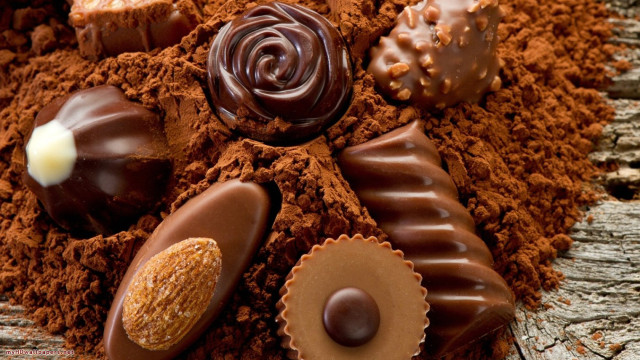 Chocolates dirt wooden table candle #3 free wallpaper - medium preview image