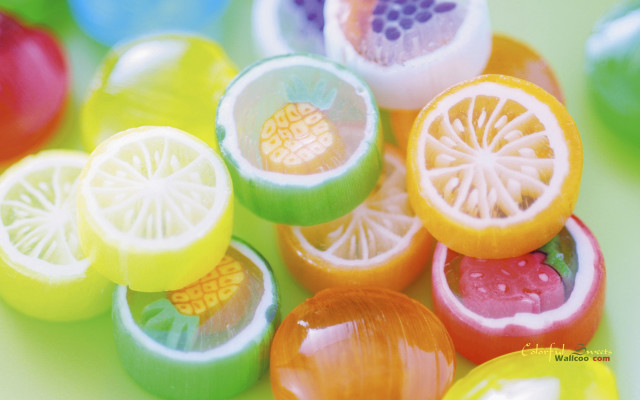 Fruit slices closeup green yellow free wallpaper - medium preview image