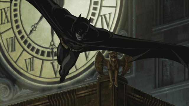 Batman flying clock tower dog free wallpaper - medium preview image